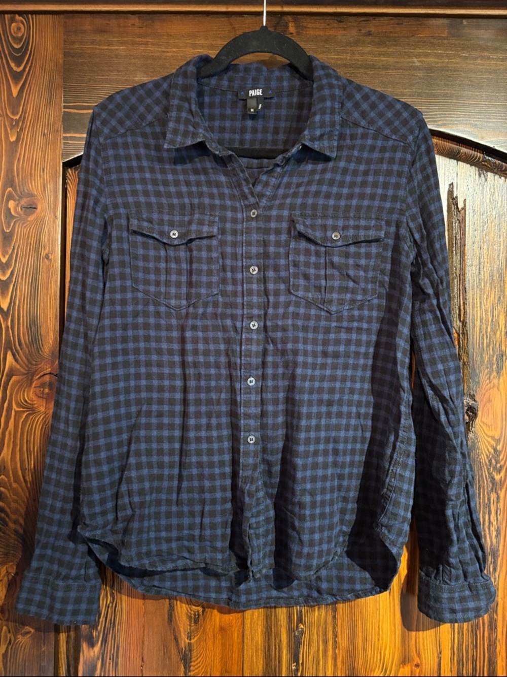 Paige Flannel Button Down Long Sleeve Shirt